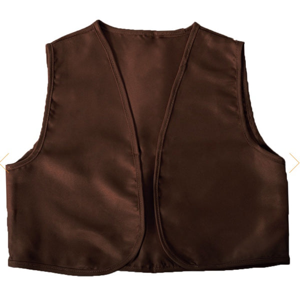 Adult Colonial Vest (Dark Brown)